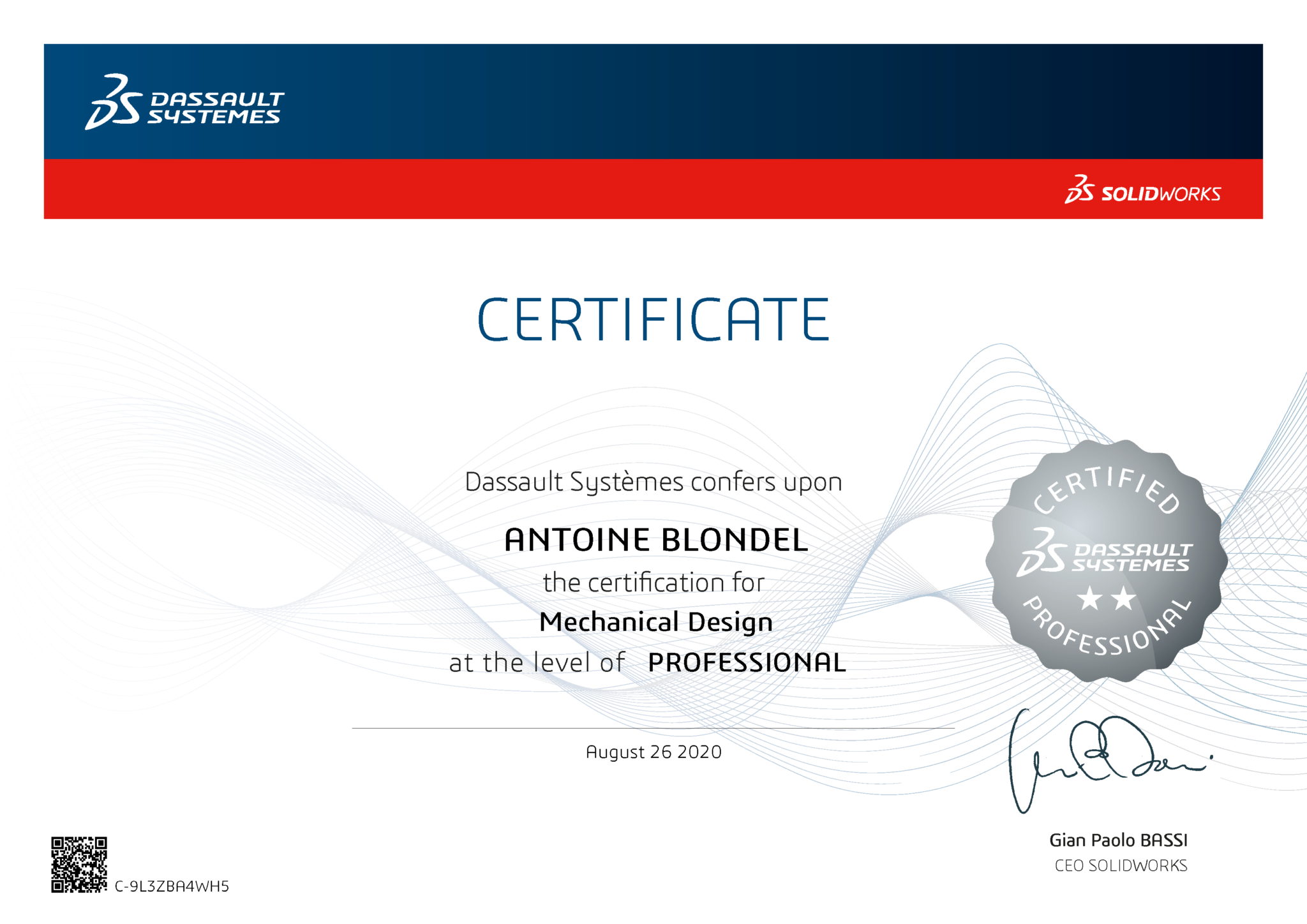 SOLIDWORKS Certification SWOOD By Eficad