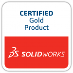 SOLIDWORKS Gold Certified product