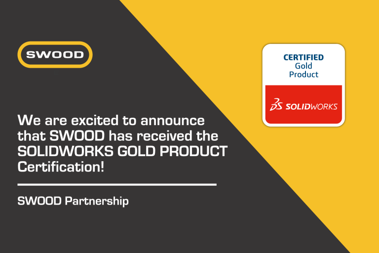 SWOOD is now a SOLIDWORKS certified gold product.