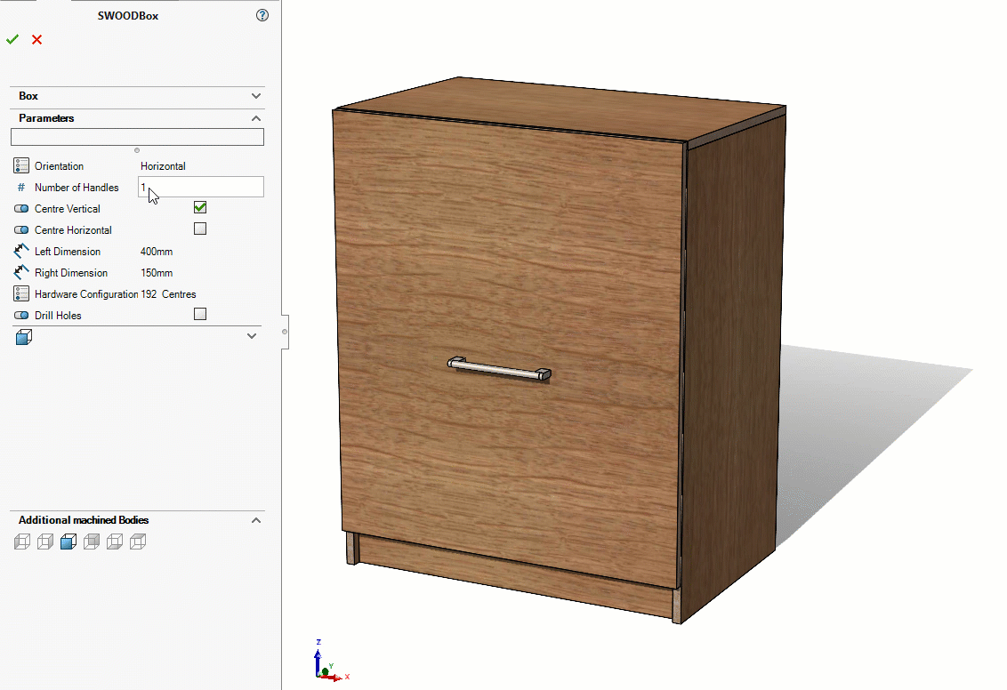 Comment créer des meubles sur mesure - Poignée de SWOODBox